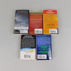 5pc Paperback Lot Dan Brown Thriller Novels Robert Langdon Series #2692