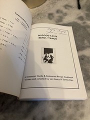 In Good Taste Reno Tahoe Recipe Cookbook & Guide 371 pages 1st Printing 2000