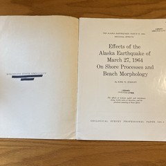 The Alaska Earthquake Mar 27, 1964: Geological Survey Professional Paper 543 – J