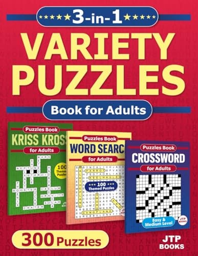 3-in-1 Variety Puzzles Book fo – GOOD