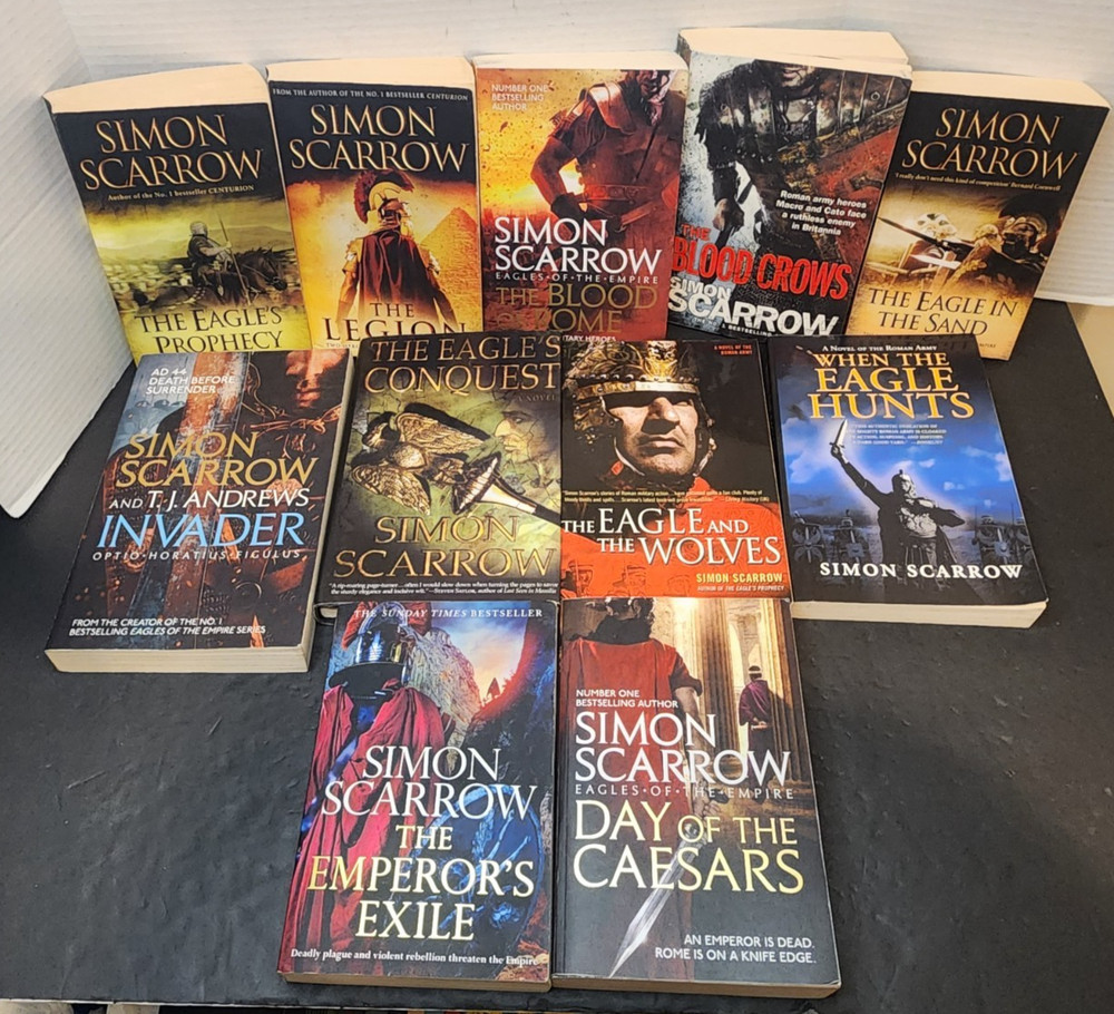 SIMON SCARROW 11 BOOK MIXED LOT ORDER OF EAGLES PLUS MORE 1 HC 10 TPB HEADLINE
