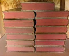 LOPE DE VEGA Obras Dramaticas 13 Leather Bound Volumes 1916-1920 GORGEOUS SET!