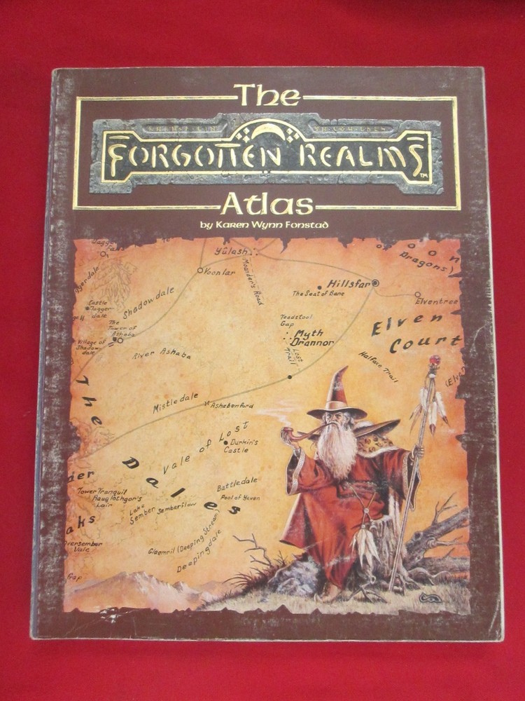 The Forgotten Realms Atlas by Karen Wynn Fonstad TSR