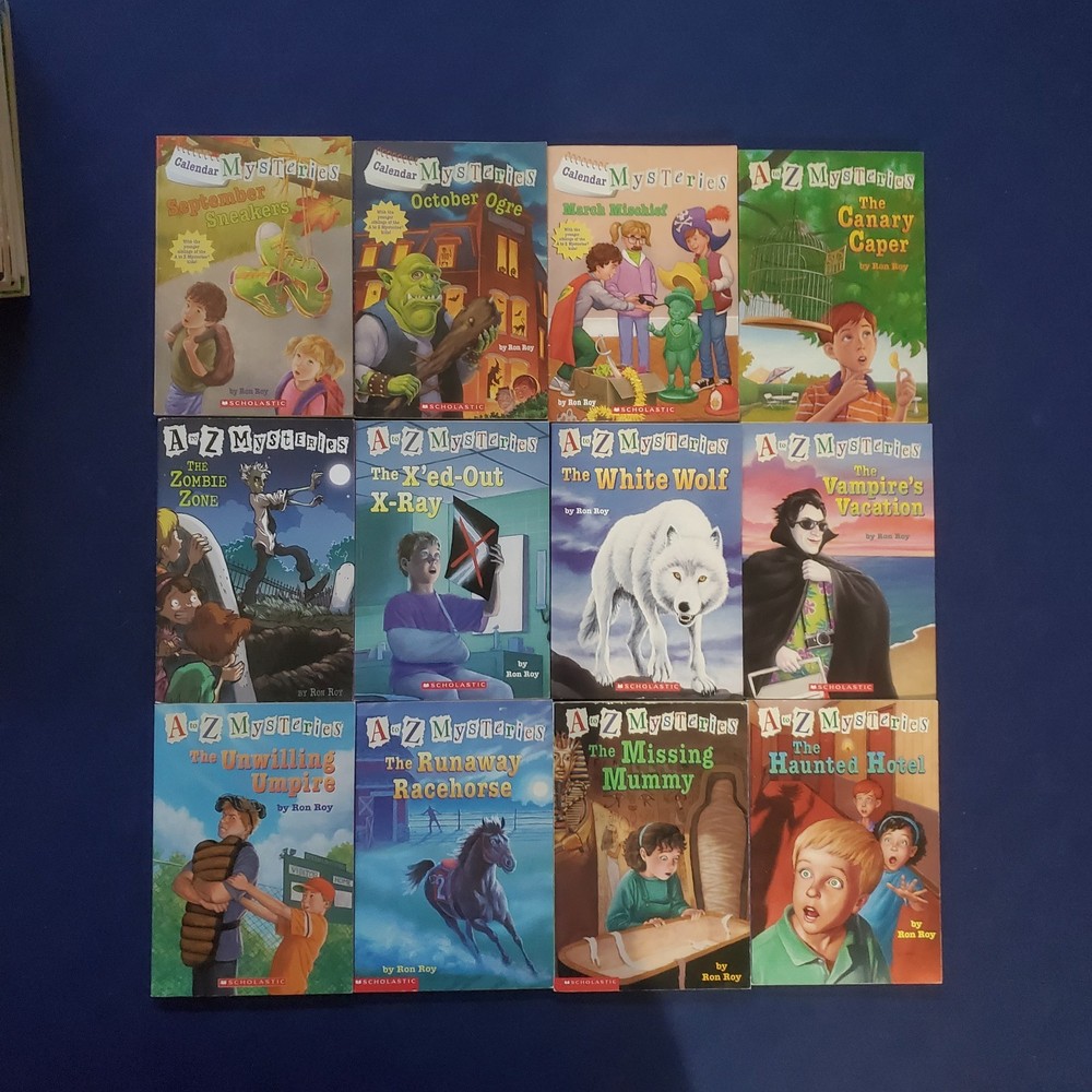Mix of CALENDAR MYSTERIES and A to Z MYSTERIES by Ron Roy 12 books