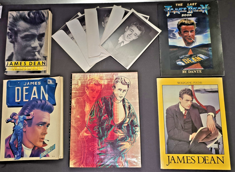 James Dean Collector’s Lot – 5 Books + 10 Greeting Cards – Rebel Icon Tribute