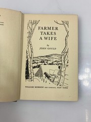 Farmer Takes a Wife by John Gould 1945 2nd Print HC