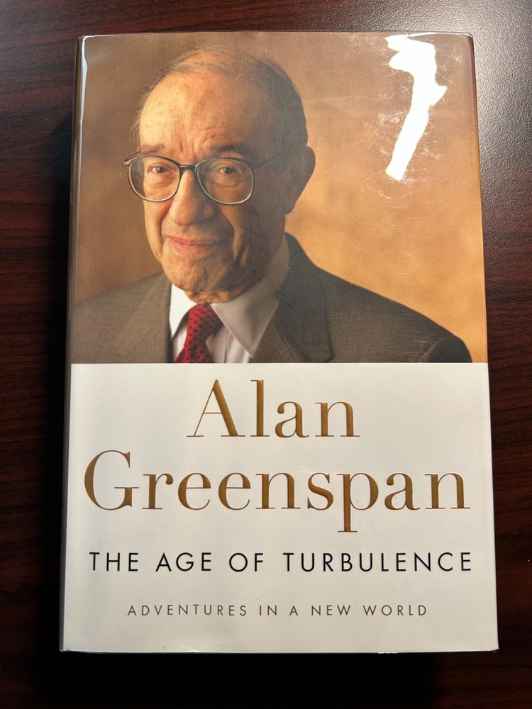 SIGNED COPY Alan Greenspan The Age of Turbulence Hardcover Book. Like New!
