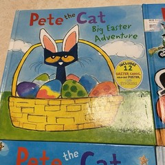 Pete The Cat Books Lot Of 6 Large Hardcover Picture Kids Easter Halloween Xmas