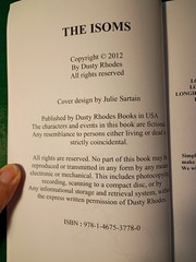 The Isoms (Book 1) by Dusty Rhodes SIGNED 2012
