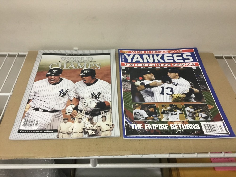 Lot of 2 – 2009 Yankees World Champs – Lindy’s Sports Magazine / Collectors Edit