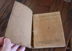 Little Leather Library – A CHRISTMAS CAROL Charles Dickens Antique Book 1920’s