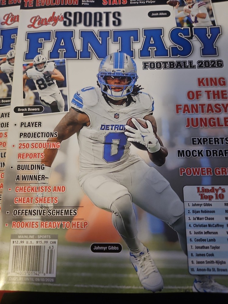 Fantasy Football 2026 by Lindy’s Sports -Player Projections-250 Scouting Reports