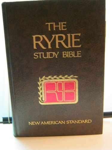 The Ryrie study Bible: New American – Hardcover, by Charles C. Ryrie – Very Good
