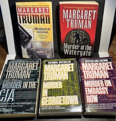 Margaret Truman Paperback Murder Mystery Books, Set Of 5~4 Set In Washington DC