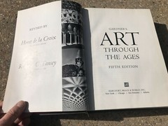 ART THROUGH THE AGES Fifth Edition, Hardcover, HUGE – 5 pounds! 802 pgs., ©1970