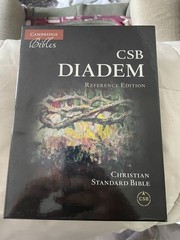 CSB Diadem Reference Edition, Orange calfskin Like New W/Box Cambridge Bible