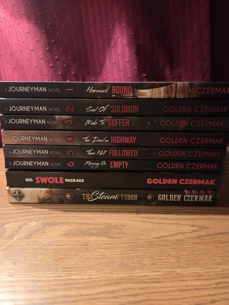 Golden Czermak Journeyman Series Romance Novels Paperback Lot: Bound, Solomon+