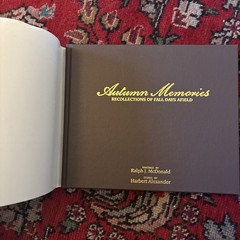 Autumn Memories Signed Harbert Alexander & Ralph McDonald HB/DJ 2012