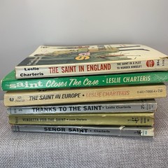 The Saint 6 book lot by Leslie Charteris Vintage 1930s 60s Paperbacks