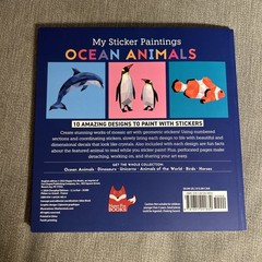My Sticker Paintings: Ocean Animals : 10 Magnificent Paintings by Logan Powell