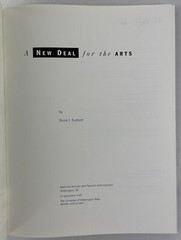 New Deal for the Arts, Bruce I. Bustard, 1997, Exhibition Catalog, Trade PBK