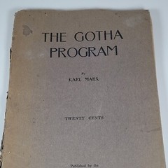 The Gotha Program by Karl Marx New York Labor News 1922 Lots of Wear Rare HTF