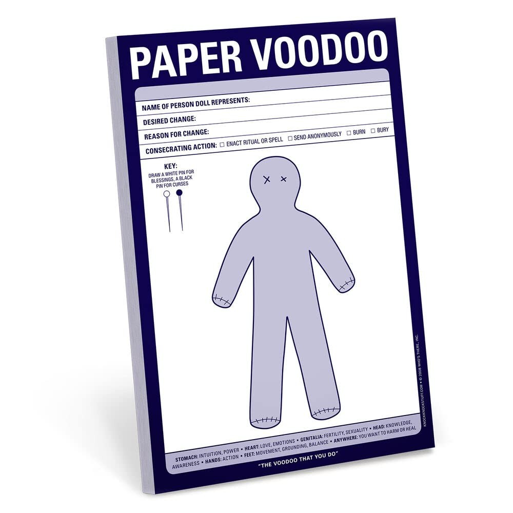 Knock Knock Notepads, 6×9, 60 Sheets: Paper Voodoo