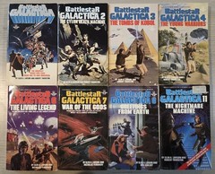 Vintage Lot 8 BATTLESTAR GALACTICA Paperback 1-4, 6-8, 11 – Almost Pristine