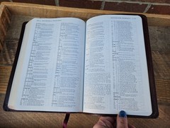 VG! TNIV Large Print Thinline Bible Deep Burgundy Bonded Leather OOP