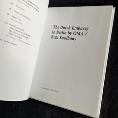 Rem Koolhaas / OMA – The Dutch Embassy in Berlin (Hardcover) Condition New!