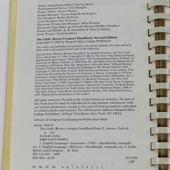 The Little Brown Compact Handbook by Jane E. Aaron 1995 Paperback