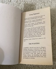 Vintage The Wanting Book Campbell Black Paperbacks From Hell PB First Edition