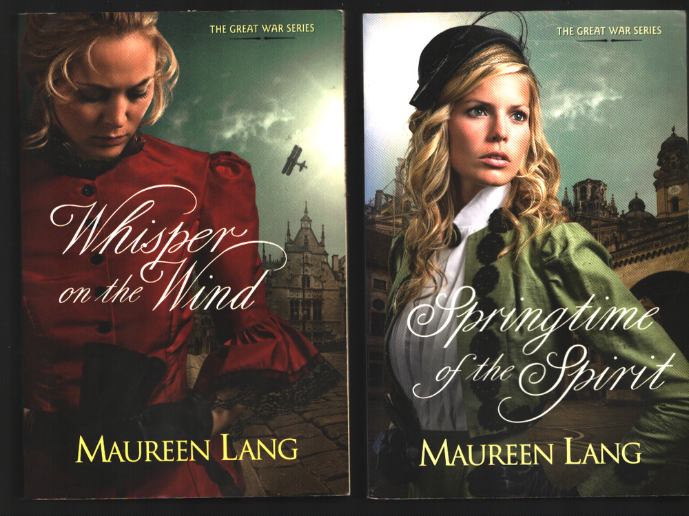The Great War Series- Maureen Lang- Trade Paper Back Book- Lot of Two