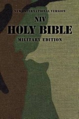 NIV, Holy Bible Military Edition, Paperback, Woodland Camo – VERY GOOD