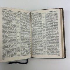The Holy Bible King James Version Concordance Red Letter Leather Genuine Leather