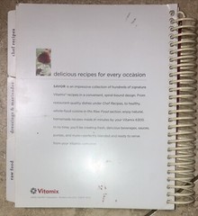 Vitamix Savor Recipes Spiral Bound Cookbook Book 348 Pages | 2012