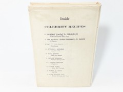 Celebrity Recipes Complied By Helen Dunn, 1st Print 1958 HCDJ, Very Good, GR8