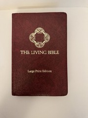 The Living Bible Large Print Red Letter Burgundy Leather Tyndale 1986