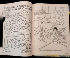 DISNEY ALICE IN WONDERLAND COLORING BOOKS (64 PAGES EACH) FREE SHIPPING USA