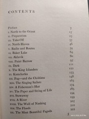 North to the Orient, by Ann Morrow Lindbergh, 255 pages, © 1935, 10th Printing
