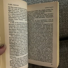 Contact Carl Sagan Paperback 1st Pocket book printing (October 1986)