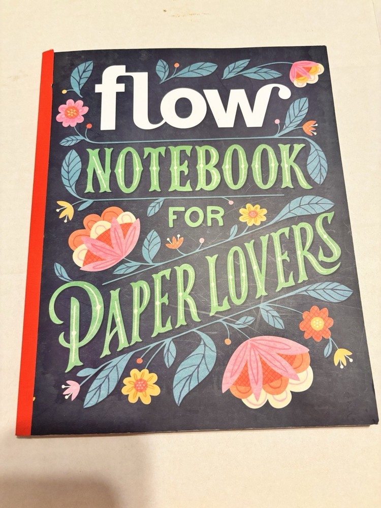 Flow Notebook For Paper Lovers Book Magazine Complete Unused Lot Of 2