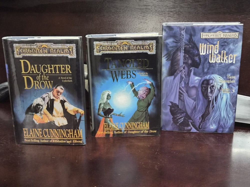 Starlight Shadows Trilogy 1st/1st HCDJ LN Elaine Cunningham Forgotten Realms