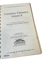 Country Classics Volume II Cookbook Tennessee Farm Bureau Women Morris Press