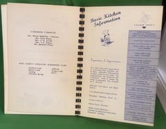 Favorite Recipes Ashe County N.C. Extension Homemakers Cookbook 1970