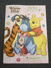 Disney Winnie the Pooh Big Fun Book to Color Puzzles Games and Coloring