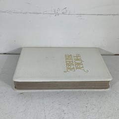 Holy Bible KJV 1970 National Bible Press White Bonded Leather VG 8.75″ x 5.75″