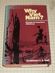 Why Vietnam? : Prelude to America’s Albatross Hardcover Archimede