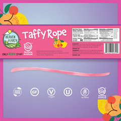 Fruit Punch Taffy Rope 19.5Oz (24 Pack) | Made with Natural Colors & Flavors, No