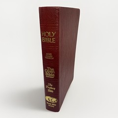 The Open Bible Edition KJV With Prophecy, Red Letter, World Bible Society, EUC!